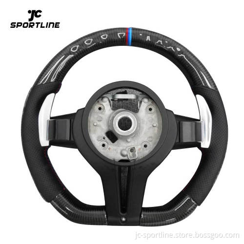 Custom Carbon Fiber Sport Steering Wheel for BMW M3/M4/M5 F83/F87 with CF Trim